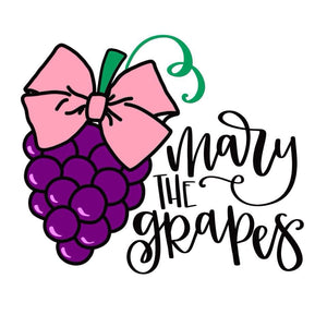 Mary the Grapes Bows logo