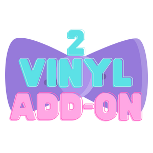 Two Vinyl Add-On (Cheer Bow)
